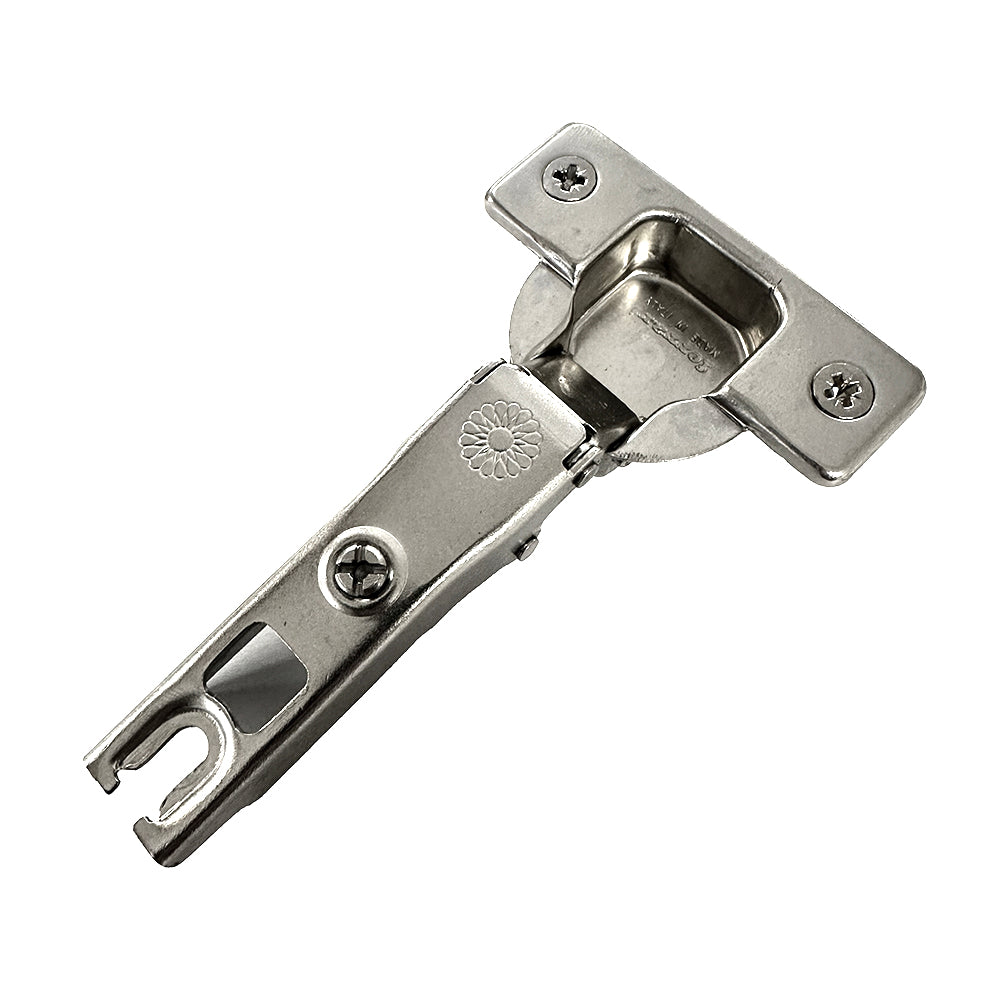 Ferrari Slide-On Hinge, Full Overlay, 95°, With 5/16" (8mm) Dowels